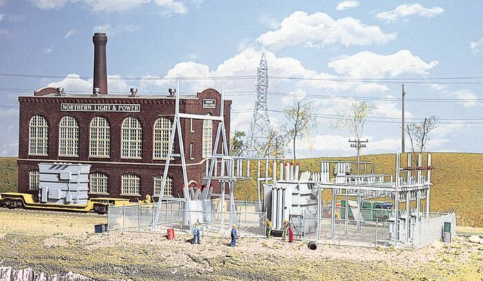 Walthers Cornerstone 933-3025 HO Scale Northern Light & Power Substation Kit NIB