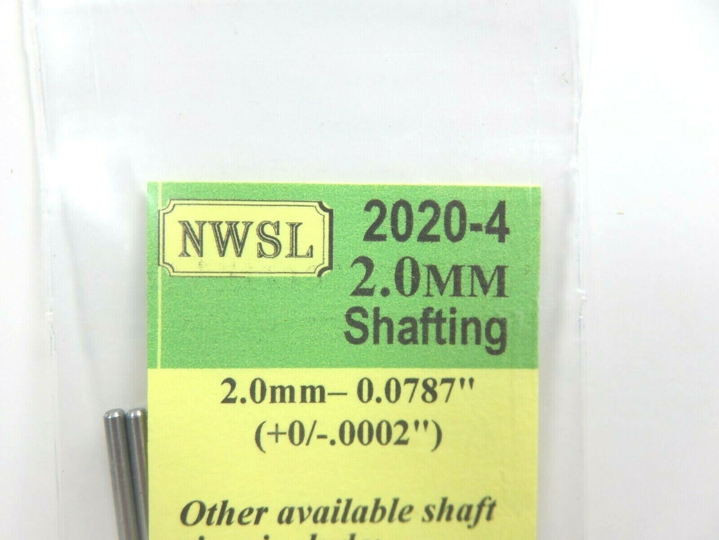 Northwest Short Line #2020-4 NWSL 2mm Shafting (2) 6 inch Pieces Ho Locomotives