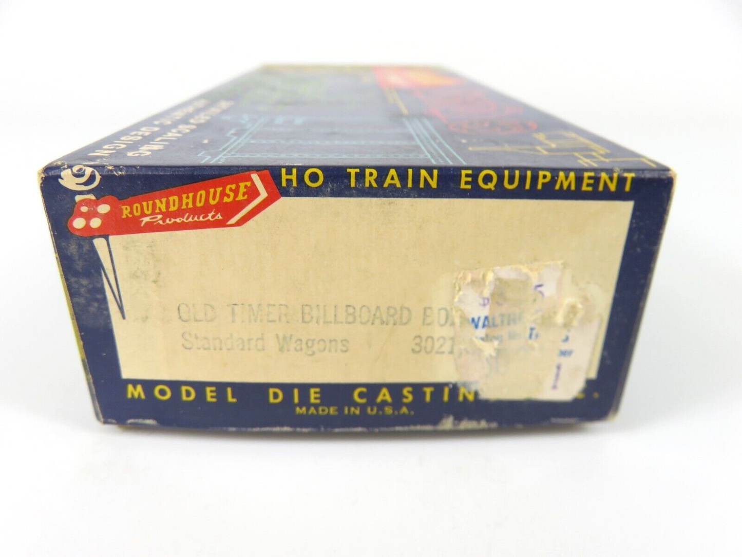 Roundhouse 3021 HO Scale Old Timer Billboard Box Car Standard Wagons Kit NOS