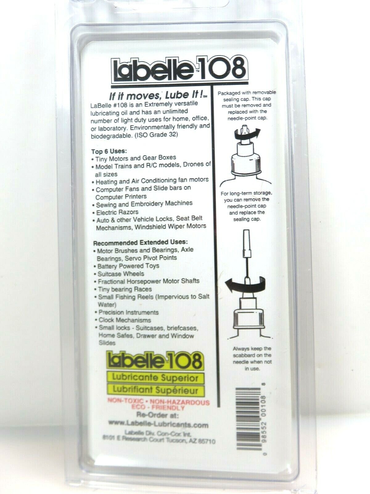 Labelle 108 1/2 fl. oz. Plastic Compatible Oil, Light